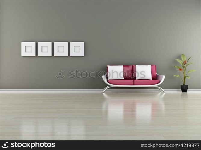 modern interior (3D render) - Elegance Furniture