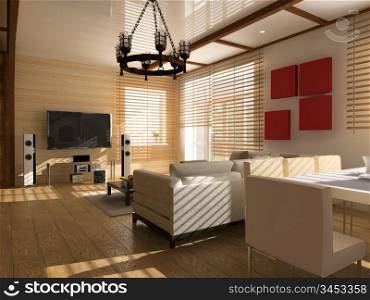 modern interior (computer generated image)
