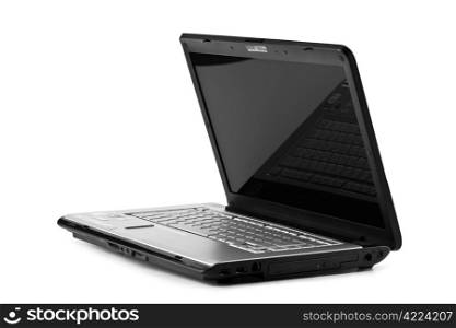 modern laptop isolated
