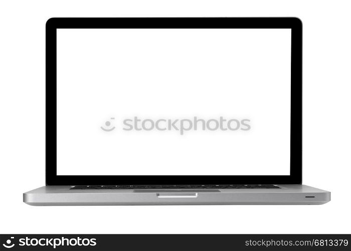 modern laptop isolated on white background with path&#xA;