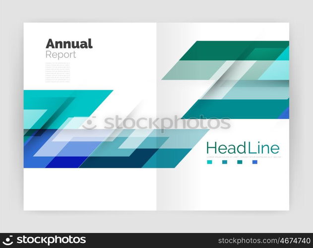 Modern line design, motion concept. Business annual report brochure template.