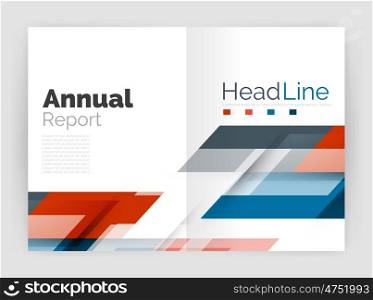 Modern line design, motion concept. Business annual report brochure templates. Modern line design, motion concept. Business annual report brochure template.