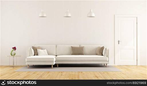 modern living room - 3d rendering