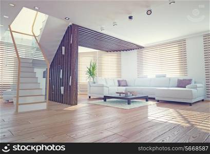 Modern living room interior. Contemporary design concept