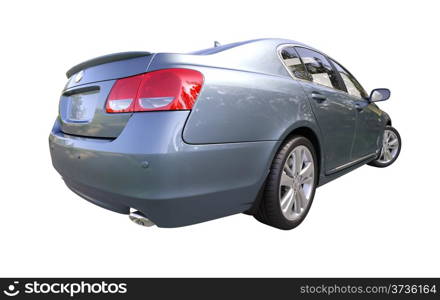 Modern luxury car isolated on a white background