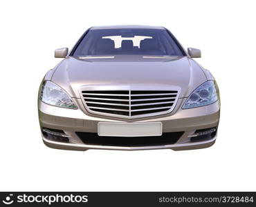 Modern luxury executive car isolated on a white background