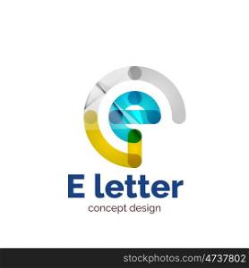 modern minimalistic letter concept logo template, abstract business icon