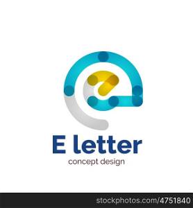 modern minimalistic letter concept logo template, abstract business icon