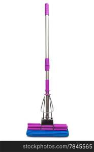 modern mop for washing floors on a white background