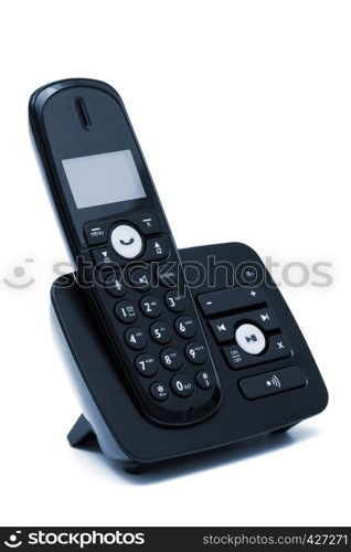 Modern new phone on a white background