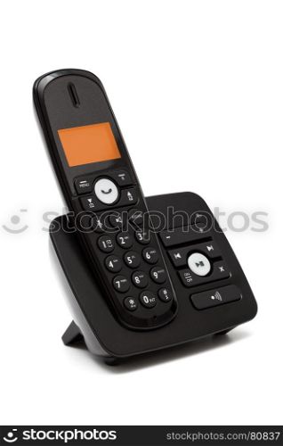 Modern new phone on a white background