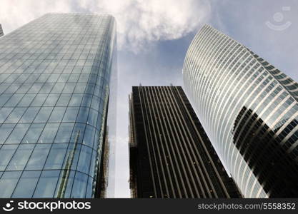 Modern office Buildings in the new center of Paris city