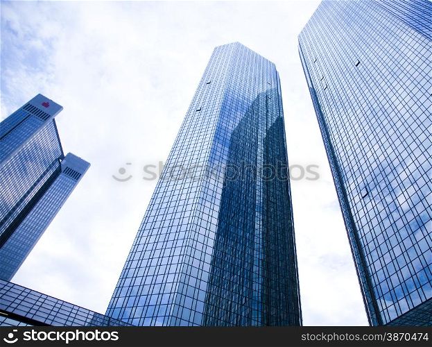Modern office buildings, natural colorful tone