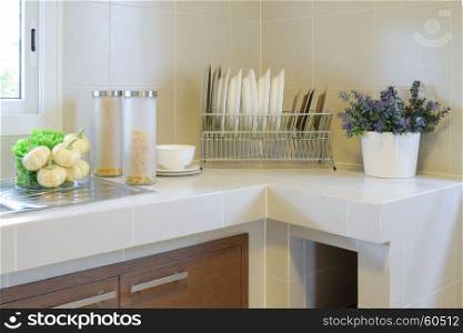modern pantry with utensil in kitchen