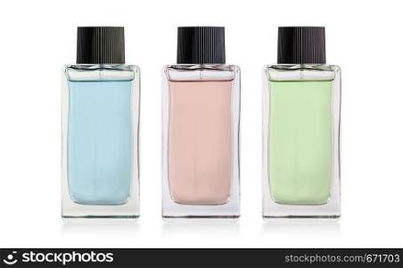 modern perfume bottle - isolated on white background with clipping path