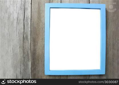 Modern Picture Frame on wooden wall.. Modern Picture Frame on wooden wall and have copyspace for design in your work.