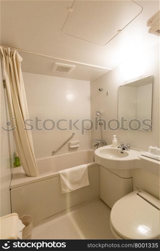 Modern private bathroom interior
