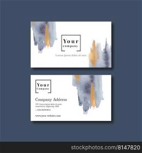 Modern Professional Business Card Template, Simple Business Card, watercolor Business Card Template 