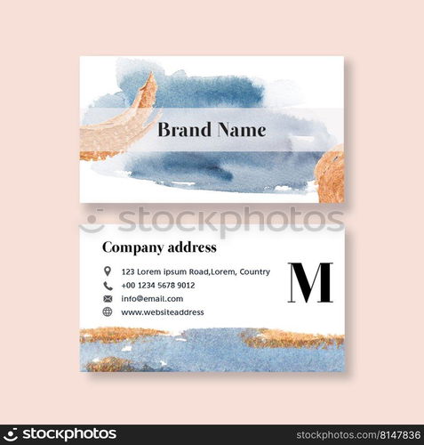 Modern Professional Business Card Template, Simple Business Card, watercolor Business Card Template