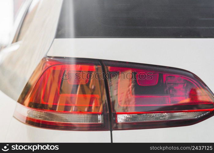 modern rear light white auto