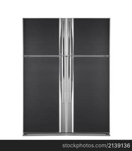 modern refrigerator isolated on white. modern refrigerator