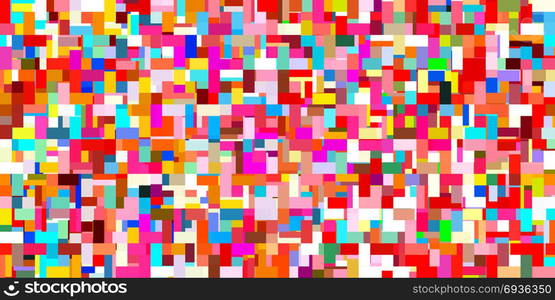 Modern Retro Theme Background with Colorful Squares. Modern Retro Background