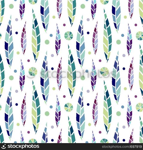 Modern seamless stylized leaf pattern. Bright background for fashion textile and wrapping design.. Modern seamless stylized leaf pattern. Bright background for fashion textile and wrapping design