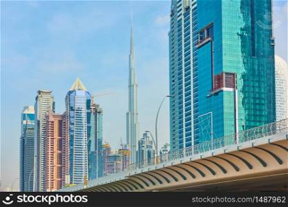 Modern skyscrapers in Downtown Dubai, UAE
