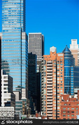 Modern skyscrapers in New York city