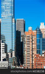 Modern skyscrapers in New York city
