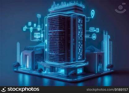 Modern smart home systems of smart building , The smart home is isolated background , Generate Ai