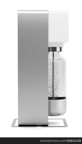 modern soda siphon isolated on white background