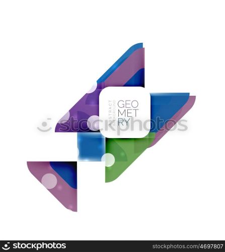 Modern square abstract background, color banner