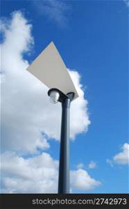 modern street lamp with blue sky background