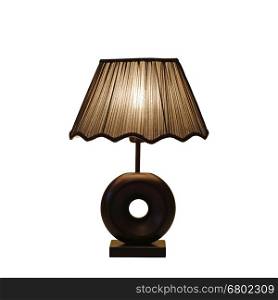 modern table lamp isolated on white background