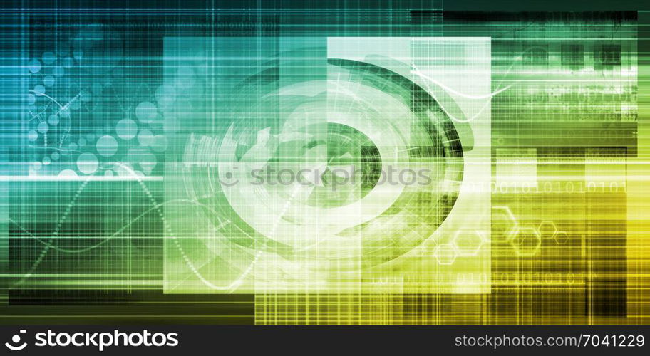 Modern Technology Background as a Abstract Art. Modern Technology