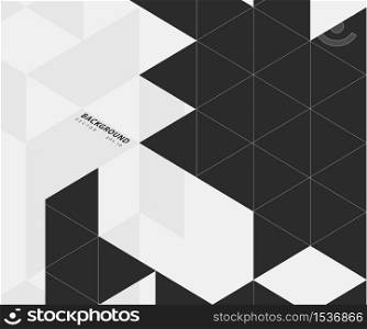 Modern technology illustration with square mesh. Vector abstract boxes cube cell background. Digital geometric abstraction with lines and points.