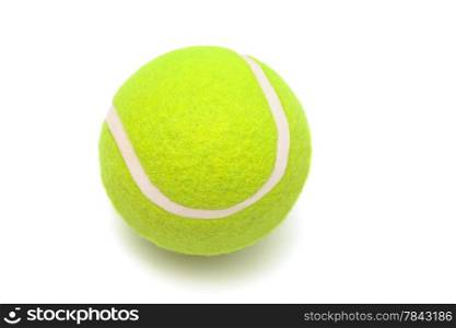 modern tennis ball on a white background