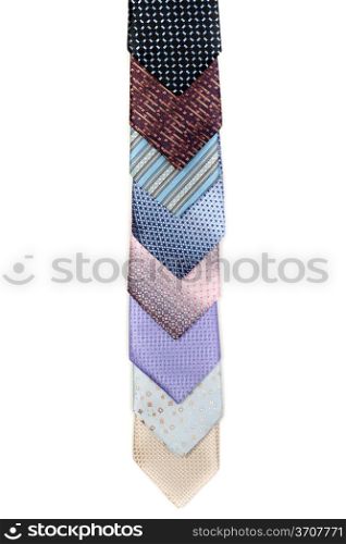Modern tie isolated on white background