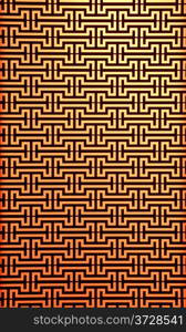 modern wall pattern on orange brick