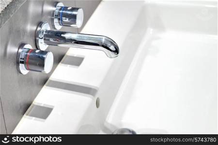 modern wash sink in a bathroom