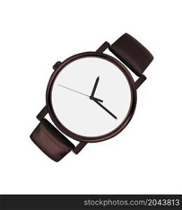 modern watch isolated on a white background