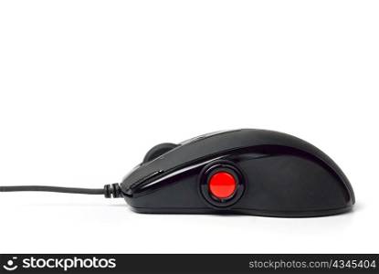 modern wired mouse isolated on white background
