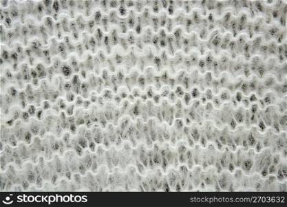 Mohair wool shawl detail macro texture white color