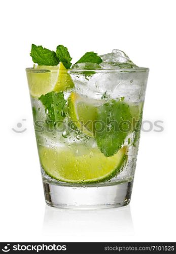 Mojito cocktail isolated on a white background. Mojito Cocktail