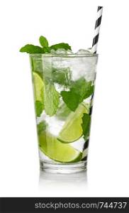 Mojito cocktail isolated on a white background. Mojito Cocktail