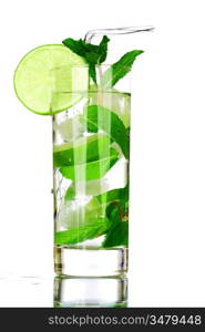 mojito isolated on white close up