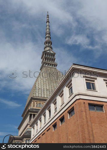 Mole Antonelliana Turin. The Mole Antonelliana in Turin Piedmont Italy is the highest building in town