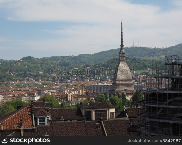 Mole Antonelliana Turin. The Mole Antonelliana in Turin Piedmont Italy is the highest building in town