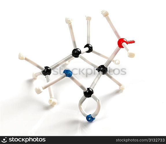 Molecular model of amino acid valine
